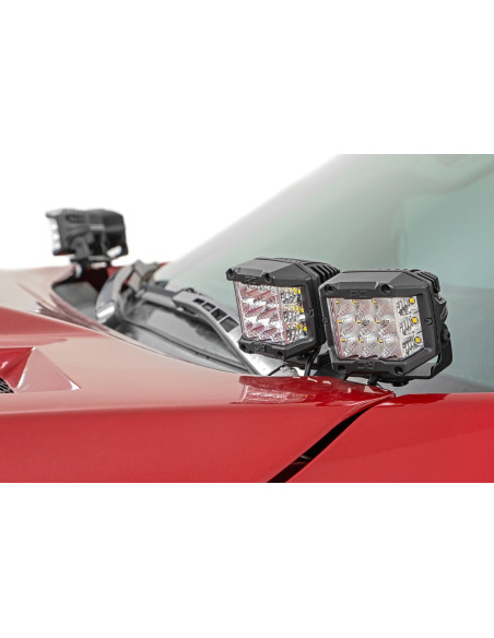 LED Light Kit | Ditch Mount | Dual 2" Black Pairs | Spot/Flood | Toyota Tundra (14-21)