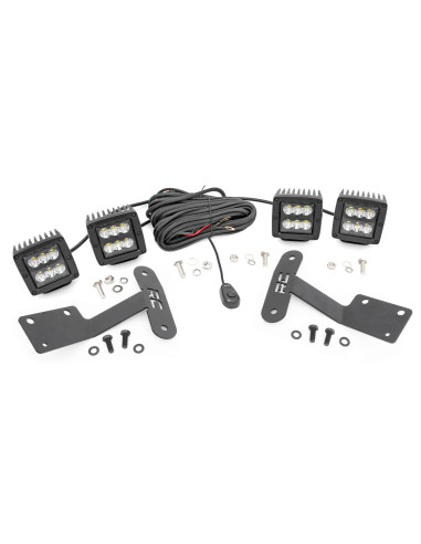 LED Light Kit | Ditch Mount | Dual 2" Black...