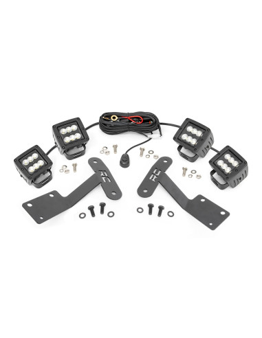 LED Light Kit | Ditch Mount | Dual 2" Black...