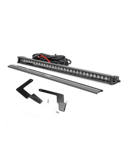LED Light Kit | Lower Grille Mount | 30" Black Single Row | White DRL | Toyota Tacoma (16-23)
