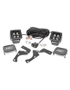 LED Light Kit | Ditch Mount | 2" Black Pair | Amber DRL |...