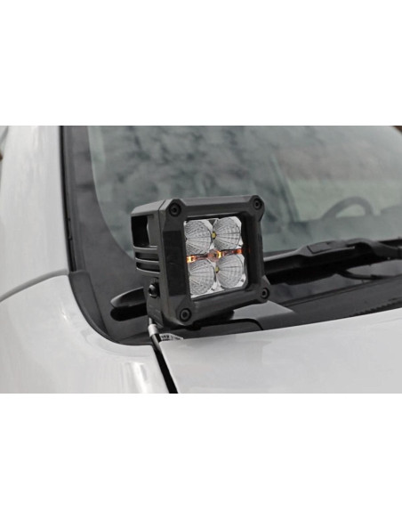LED Light Kit | Ditch Mount | 2" Black Pair | White DRL | Toyota 4Runner (10-24)