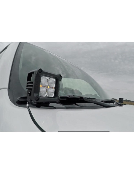 LED Light Kit | Ditch Mount | 2" Black Pair | White DRL | Toyota 4Runner (10-24)
