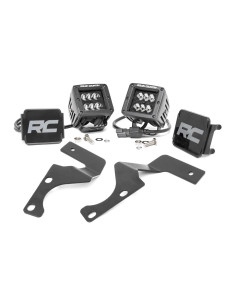 LED Light Kit | Ditch Mount | 2" Black Flood Pair |...