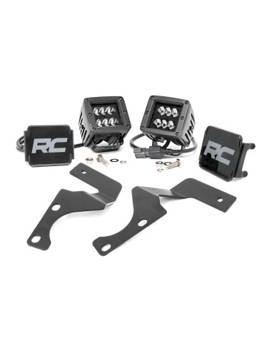 LED Light Kit | Ditch Mount | 2" Black Spot...