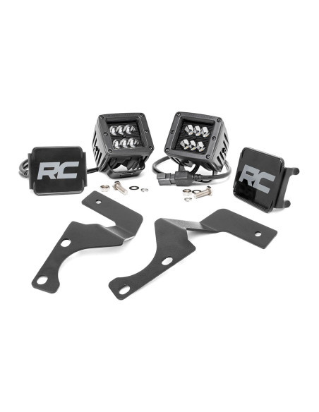 LED Light Kit | Ditch Mount | 2" Black Spot Pair | Toyota 4Runner (10-24)