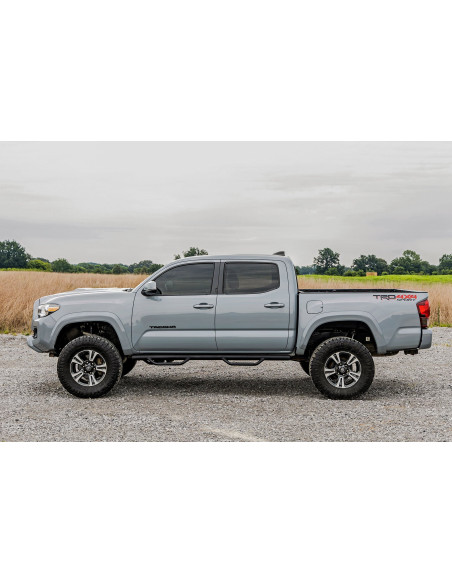 ROUGH COUNTRY Nerf Steps Cab Length | Toyota Tacoma Crew Cab
