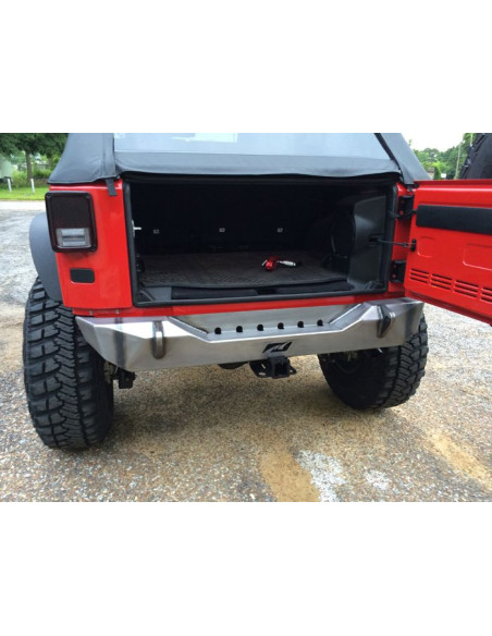 PARAGOLPES TRASERO CORTO PARA JEEP JK / JKU - ACERO DE ALTA RESISTENCIA 3/16"