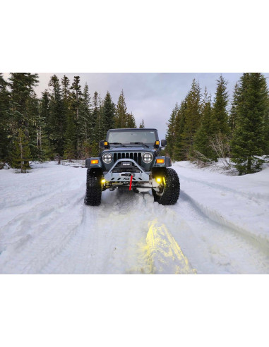 Crusher Front Bumper w/ Bull Bar for Jeep YJ /...
