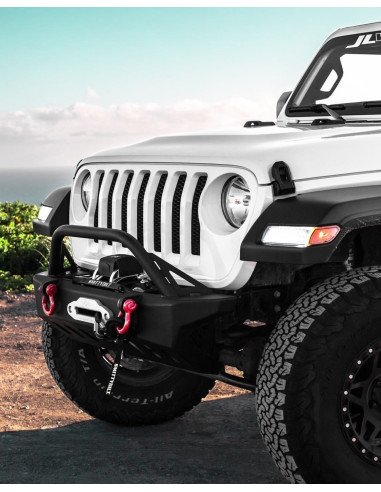 Crusher Front Bumper w/ Bull Bar for Jeep JL /...