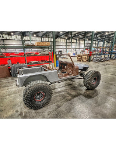 15" Stretch Over the Rail Corner Armor for Jeep YJ