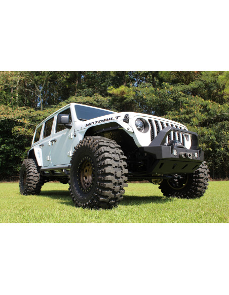 PARAGOLPES DELANTERO CRUSHER HD JEEP JL/JT CON BULL BAR Y PLACA DESLIZANTE MOTOBILT