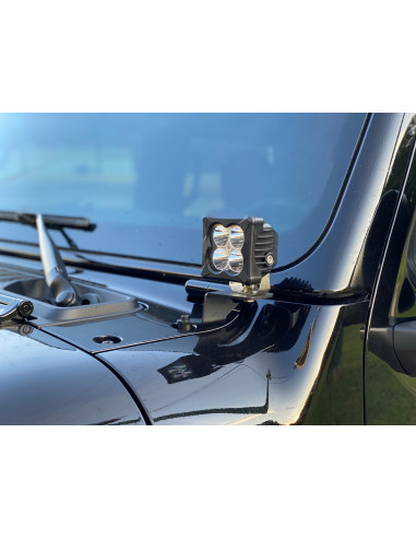 A-Pillar Light Mount Kit for Jeep JL/JT - Raw...