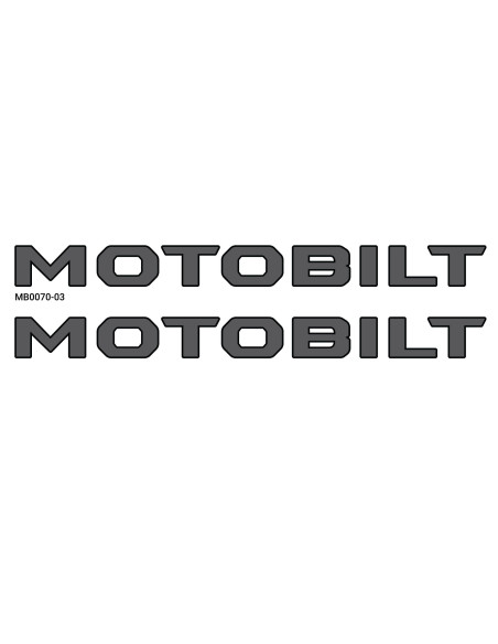 ADHESIVO CAPO MOTOBILT - NEGRO TOPOCON CONTORNO ROJO