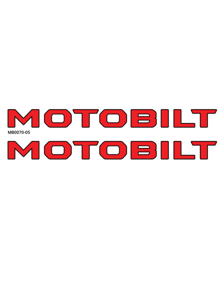 ADHESIVO CAPO MOTOBILT - NEGRO TOPOCON CONTORNO ROJO