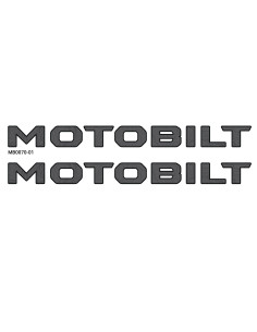 ADHESIVO CAPO MOTOBILT - GRIS CON BORDE NEGRO 2