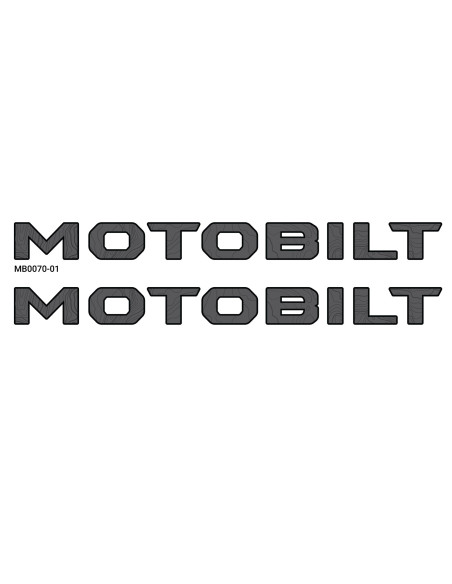 ADHESIVO CAPO MOTOBILT - GRIS CON BORDE NEGRO