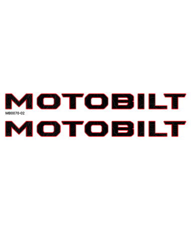 ADHESIVO CAPO MOTOBILT - GRIS CON BORDE NEGRO
