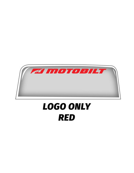 BANDERINES PARA PARABRISAS MOTOBILT - SOLO LOGO - PLATEADO