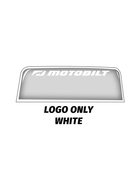 BANDERINES PARA PARABRISAS MOTOBILT - SOLO LOGO - PLATEADO