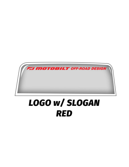 BANDERINES PARA PARABRISAS MOTOBILT - SOLO LOGO - PLATEADO