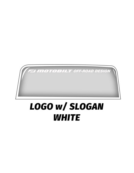 BANDERINES PARA PARABRISAS MOTOBILT - SOLO LOGO - PLATEADO
