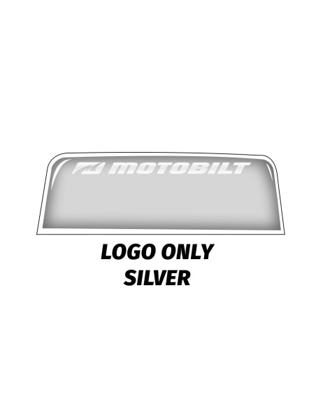 BANDERINES PARA PARABRISAS MOTOBILT - SOLO LOGO - PLATEADO