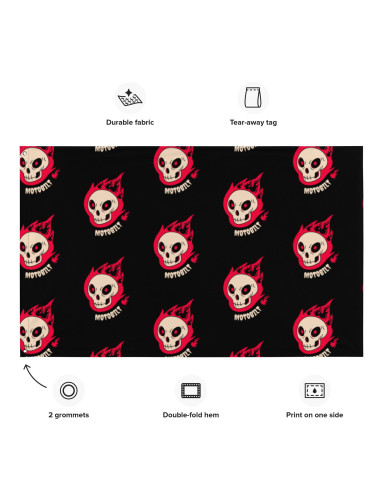 BANDERA MOTOBILT SKULLS ON FIRE