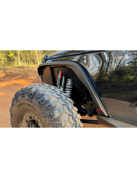 Crusher Front Fender 2" Flare for Jeep JK / JKU - Steel
