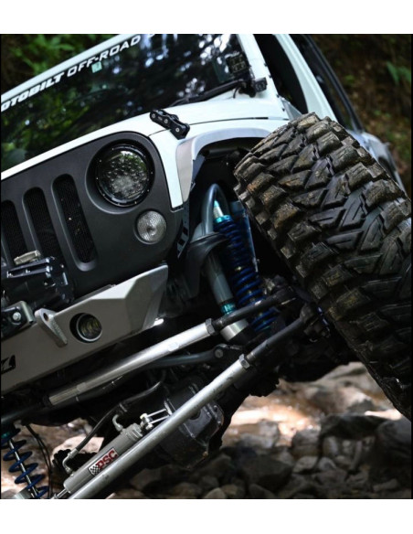 Crusher Front Fender 2" Flare for Jeep JK / JKU - Steel