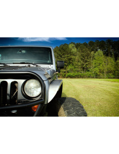 Crusher Front Fender 4" Flare for Jeep JK / JKU - Aluminum 2