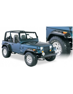 BUSHWACKER ALETINES CUTOUT STYLE 4PC JEEP WRANGLER YJ