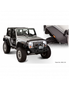 BUSHWACKER ALETINES FLAT STYLE 4PC JEEP WRANGLER JK 2...