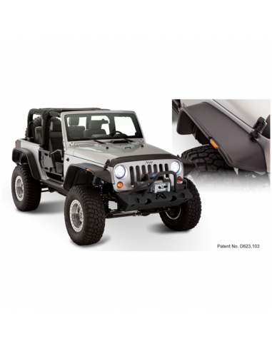 FENDER FLARES BUSHWACKER FLAT STYLE JEEP JK 2DOOR