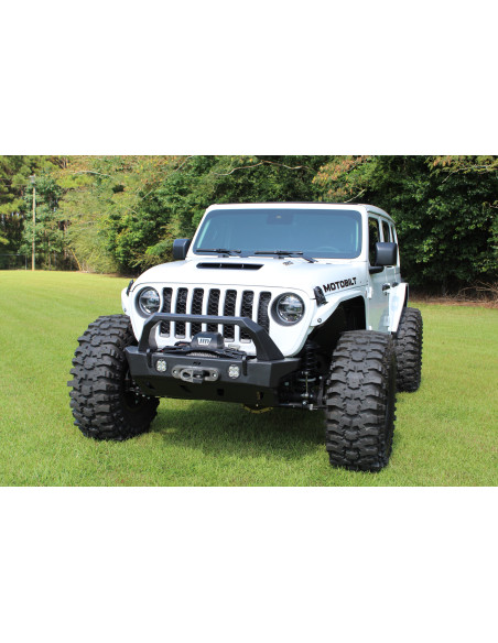 GUARDABARRO DELANTERO HATCHET HIGH LINE 2" FLARE ACERO JEEP JL/JLU/JT MOTOBILT