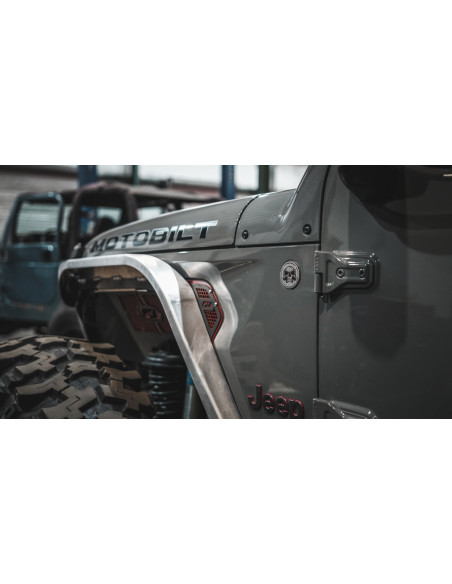 GUARDABARRO DELANTERO HATCHET HIGH LINE 2" ALUMINIO JEEP JL/JLU/JT MOTOBILT
