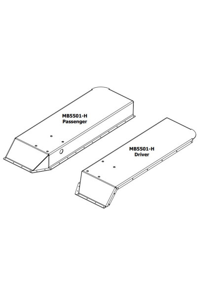 High Clearance Rear Fender Tops for Jeep CJ / YJ - W/O Holes