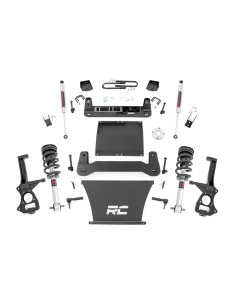 ROUGH COUNTRY Kit de Elevación 6" Mono Leaf Trasero | M1 Struts/M1 | Chevy Silverado 1500 (25-26)