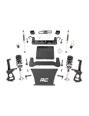 ROUGH COUNTRY Kit de Elevación 6" Mono Leaf Trasero | M1 Struts/M1 | Chevy Silverado 1500 (25-26)