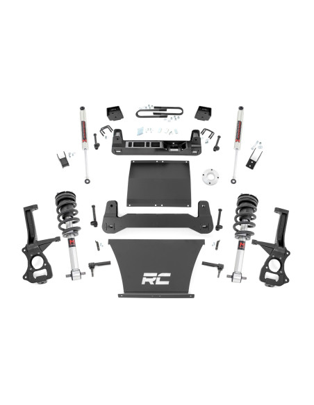 ROUGH COUNTRY Kit de Elevación 6" Mono Leaf Trasero | M1 Struts/M1 | Chevy Silverado 1500 (25-26)