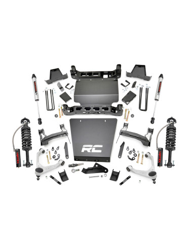 ROUGH COUNTRY Kit de Elevación 7" Acero Estampado LCA | UCA Forjado | Vertex/V2 | Chevy/GMC 1500 (16-18)