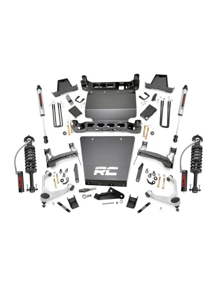 ROUGH COUNTRY Kit de Elevación 7" Acero Estampado LCA | UCA Forjado | Vertex/V2 | Chevy/GMC 1500 (16-18)