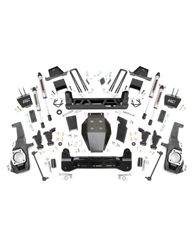ROUGH COUNTRY Kit de Elevación 7" Torsion Drop V2 | Chevy/GMC 2500HD/3500HD (20-26)