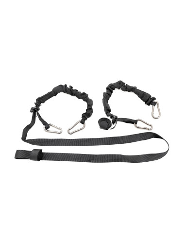 ROUGH COUNTRY Correas Elásticas con Mosquetón | 2,5 cm x 180 cm | Par