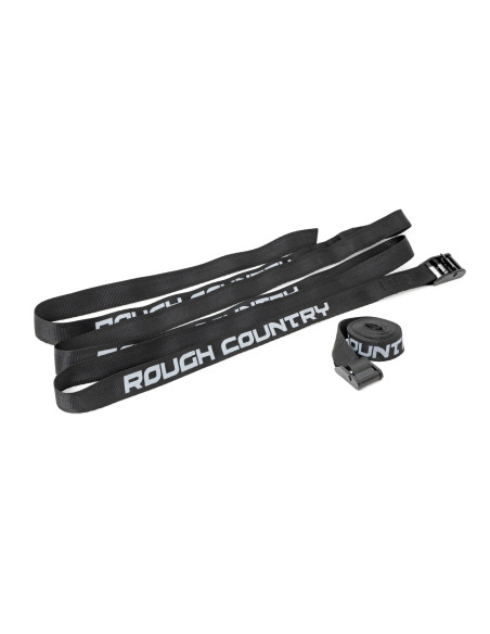 ROUGH COUNTRY Correas de Amarre de Carga | Cam Buckle | 1" x 9' | Par