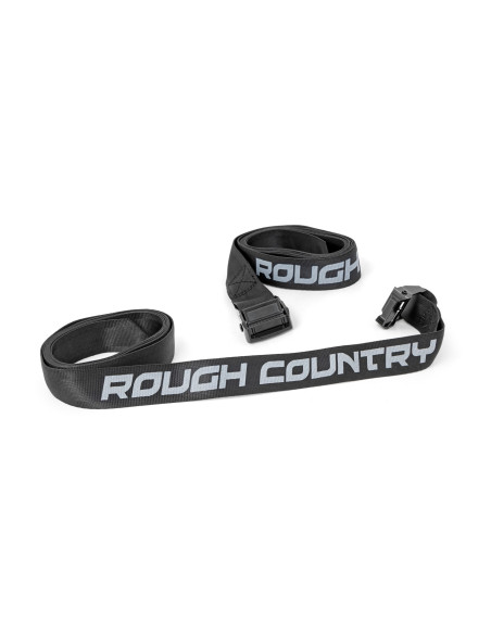 ROUGH COUNTRY Correas de Amarre de Carga | Hebilla Cam | 1,5" x 9' | Par