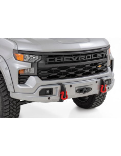 ROUGH COUNTRY Paragolpes FXS GAN Silver Ice Metallic | Chevy Silverado 1500 4x4/4x2 (23-26)