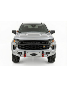 ROUGH COUNTRY Paragolpes FXS GAN Silver Ice Metallic | Chevy Silverado 1500 4x4/4x2 (23-26) 2