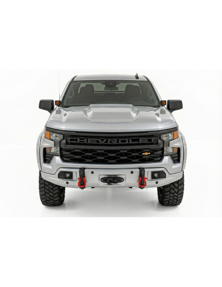 ROUGH COUNTRY Paragolpes FXS GAN Silver Ice Metallic | Chevy Silverado 1500 4x4/4x2 (23-26)