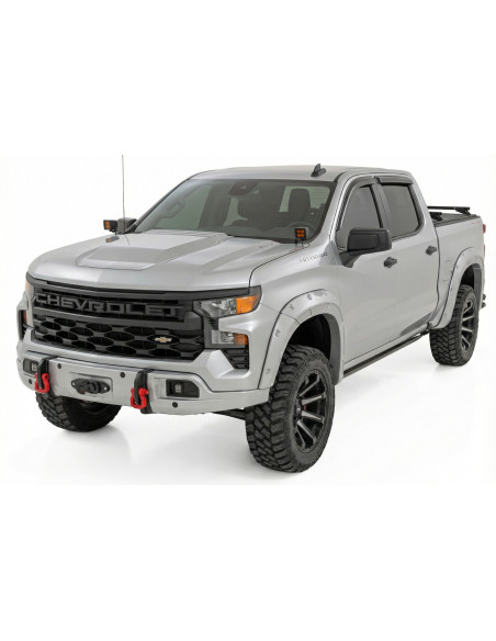 ROUGH COUNTRY Paragolpes FXS GAN Silver Ice Metallic | Chevy Silverado 1500 4x4/4x2 (23-26)